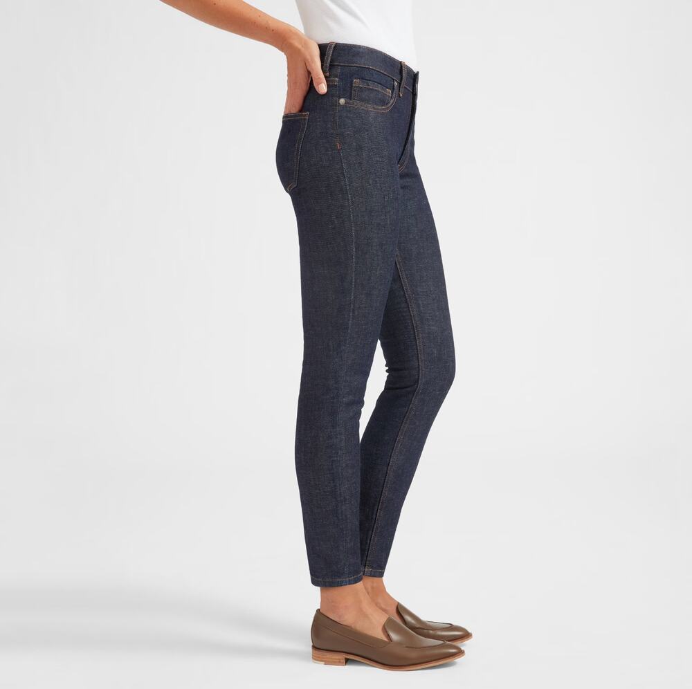 Everlane The Mid-Rise Skinny Jeans Dark Rinse 27 Ankle